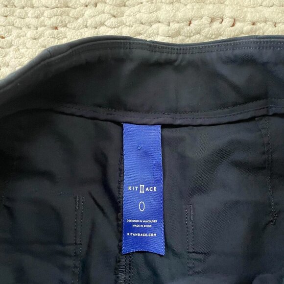 Kit & Ace Women's Navy Blue Slim Fit York Pants - Size 0 - Picture 7 of 7